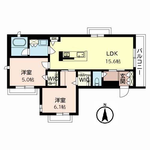 シャーメゾン白島の間取り写真