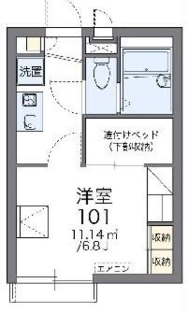 レオパレスドミールIVの間取り写真