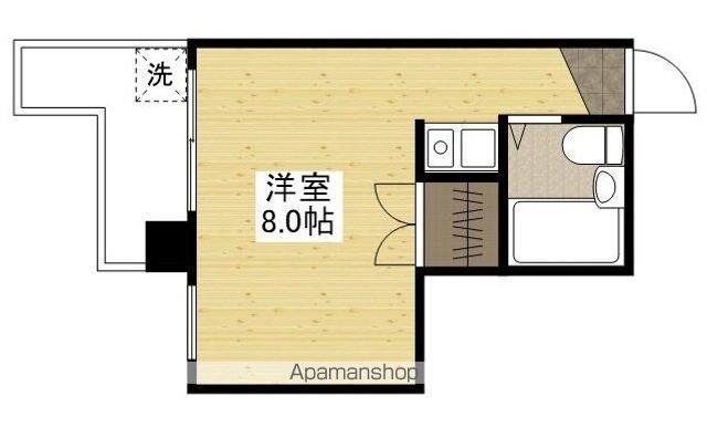 広島電鉄宇品線 鷹野橋駅 徒歩9分 9階建 築37年の間取り写真