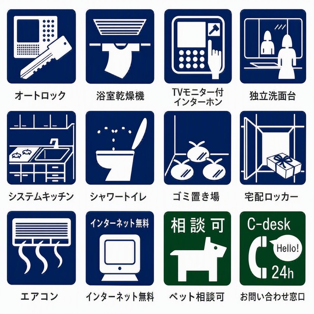 その他　中野＿物件設備ピクトグラム