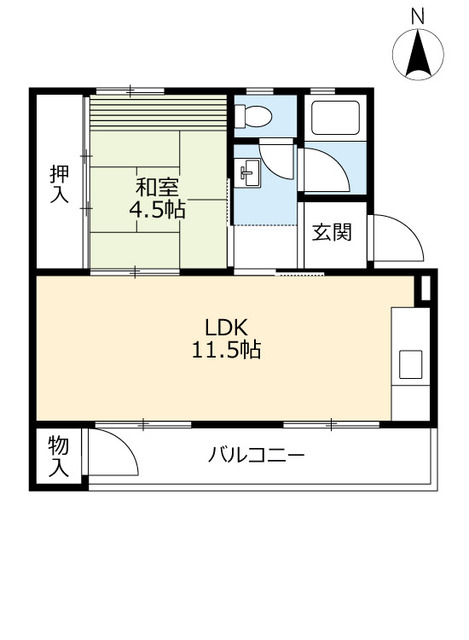 UR岩倉の間取り写真