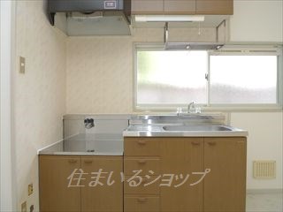 キッチン　２口ガスコンロ設置可能