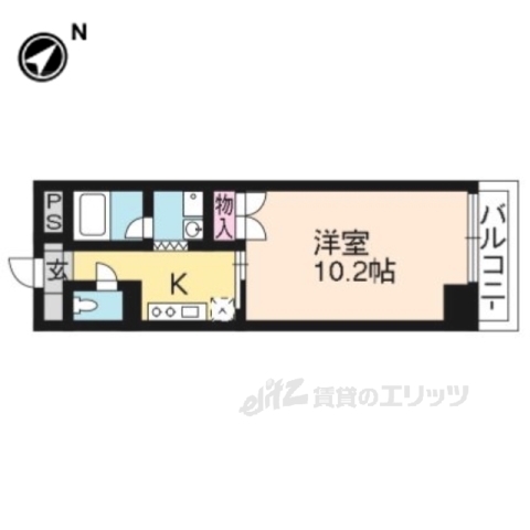 エリーフラッツ京町の間取り写真