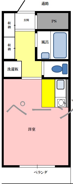 熊谷市宮本町のアパートの間取り