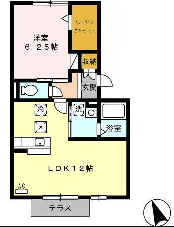 東海市加木屋町のアパートの間取り