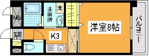 サニーヒルズＫの間取り