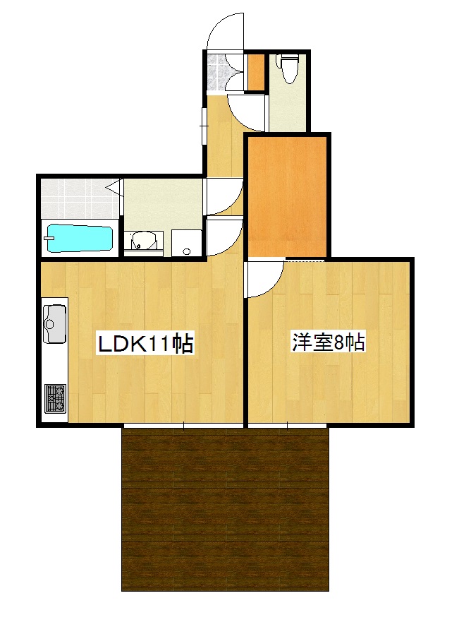 鹿児島市玉里町のマンションの間取り