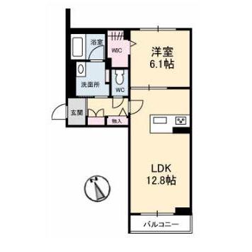 福山市東川口町のマンションの間取り