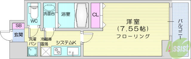 Nasic仙台東口の間取り