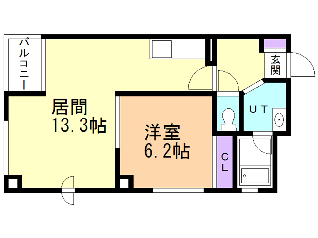 函館市松風町のマンションの間取り