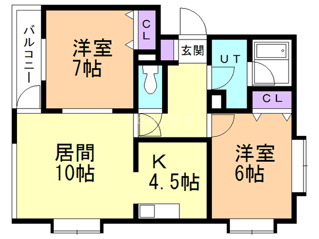 コルティール５番館の間取り