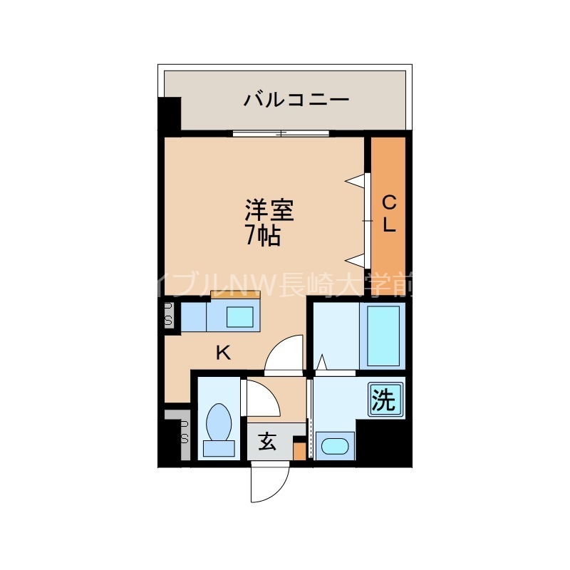 長崎市住吉町のマンションの間取り