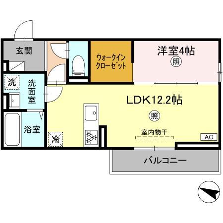 大村市原口町のアパートの間取り