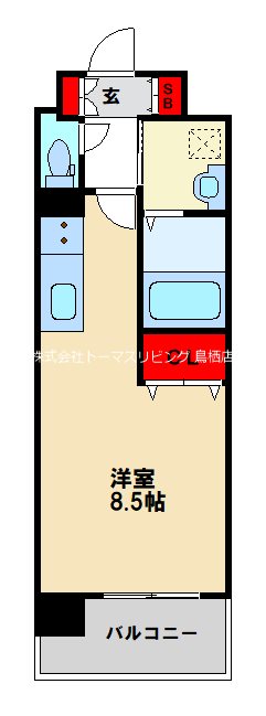 レブリアント鳥栖の間取り