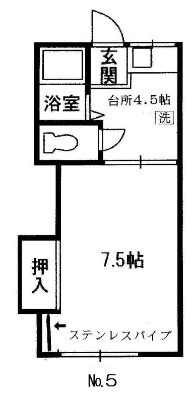 リバーサイド１番館の間取り