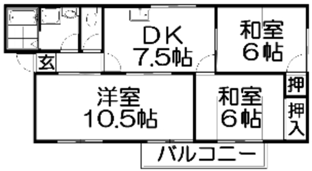 サンライフ泉源の間取り