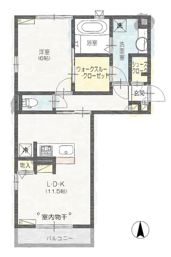 KASANCHI中泉の間取り