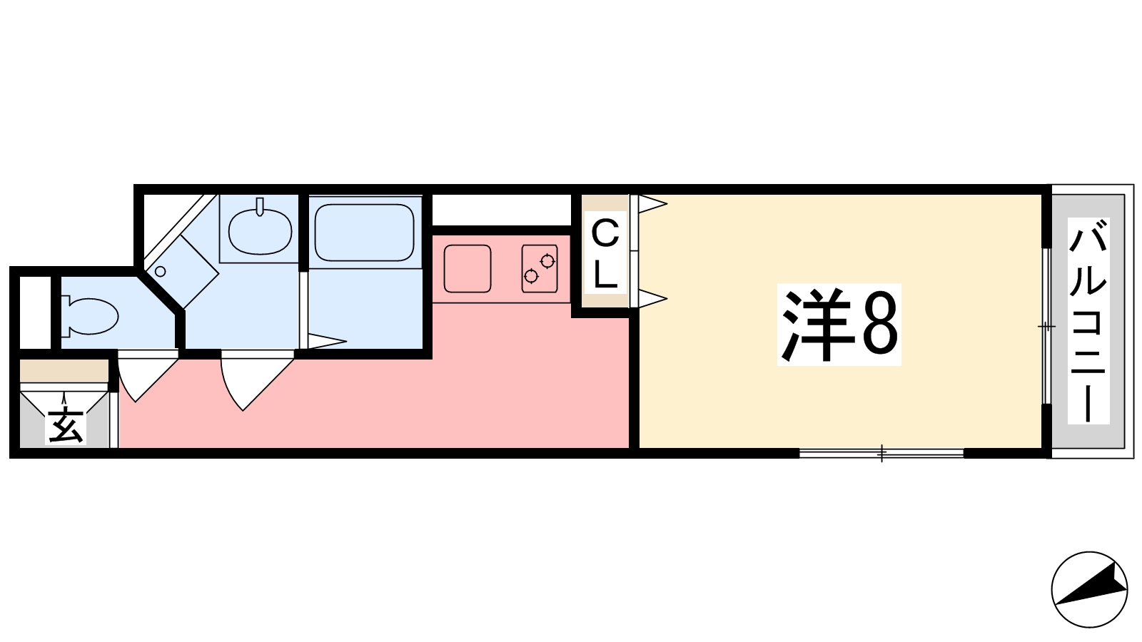 ＭＩＳＴＲＡＬ飾磨駅前の間取り