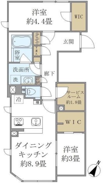 コンポジット高輪の間取り