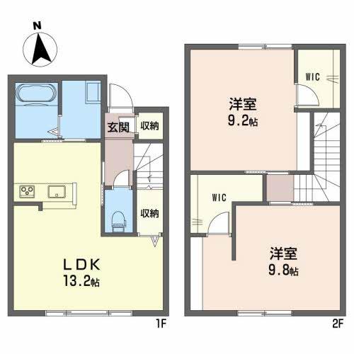 シャーメゾンフォーレ蔵本III番館の間取り