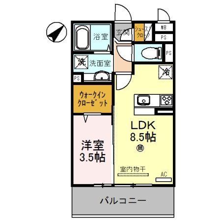 【D-room野崎の間取り】