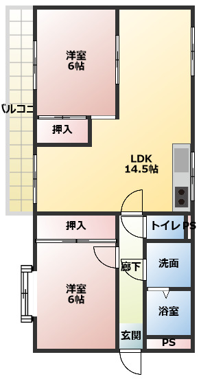 第2アダチコーポの間取り