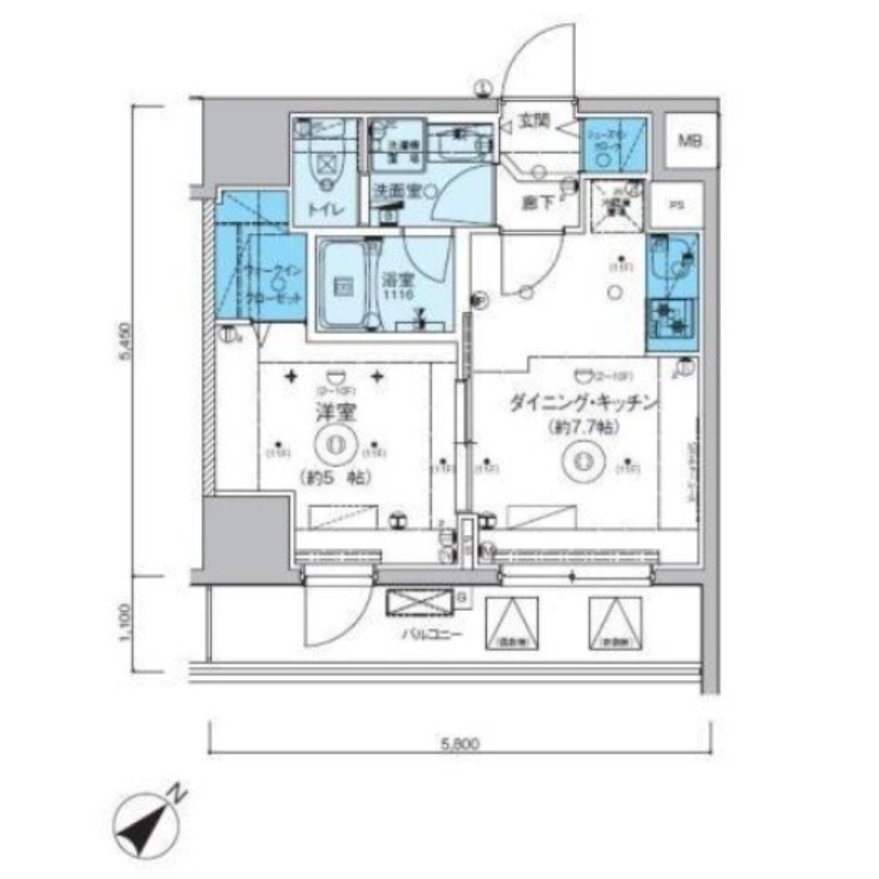 【リヴシティ横濱関内弐番館の間取り】