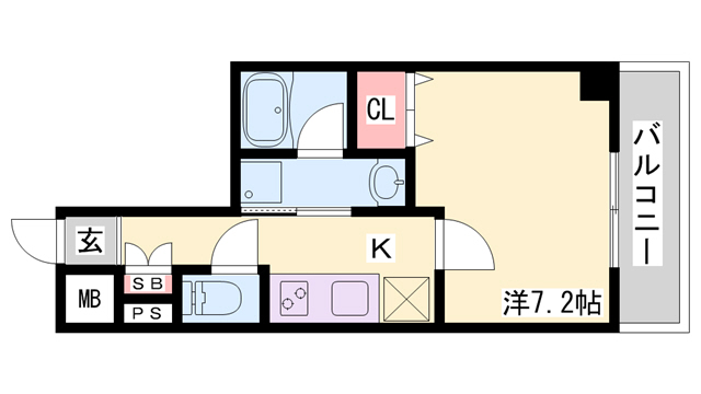 【ファーストレジデンス三宮EASTの間取り】