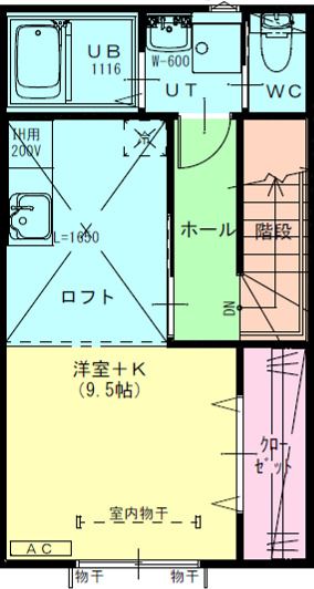 DOUBLEの間取り