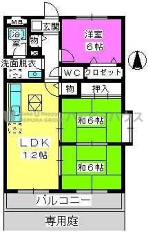 サンハイツ公園通りの間取り