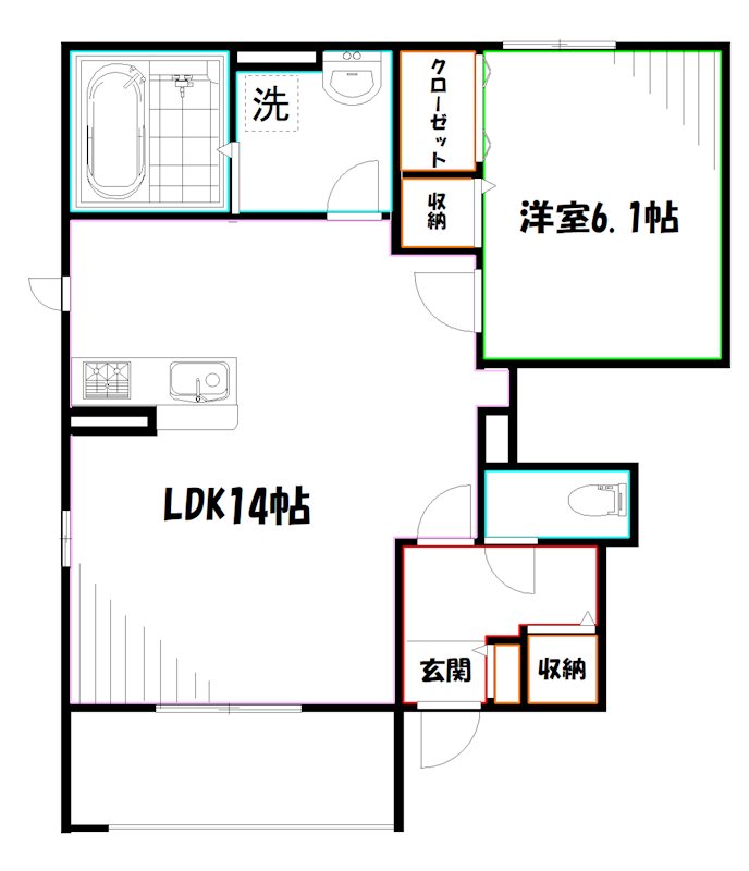 【グランブルーの間取り】