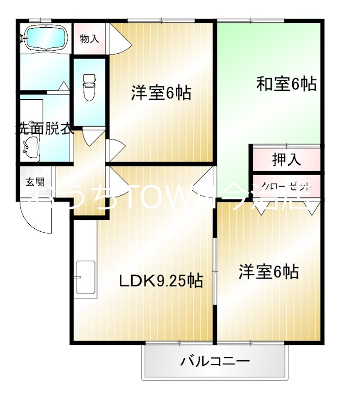 フォブールあおいの間取り