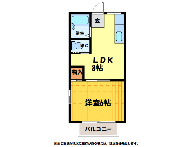 鳴門市鳴門町三ツ石のアパートの間取り