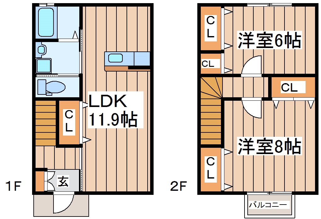 カーサ入山Iの間取り