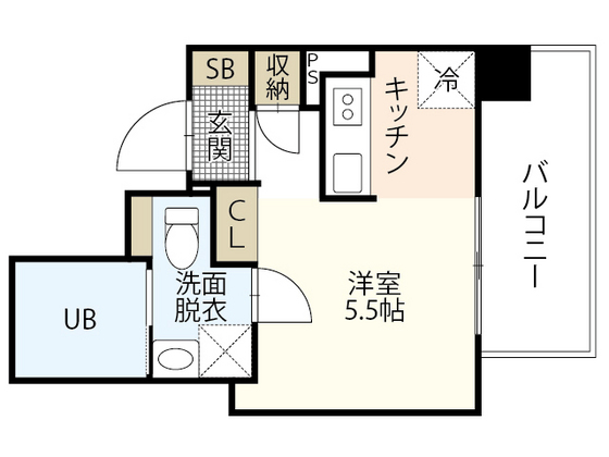 広島市西区中広町のマンションの間取り