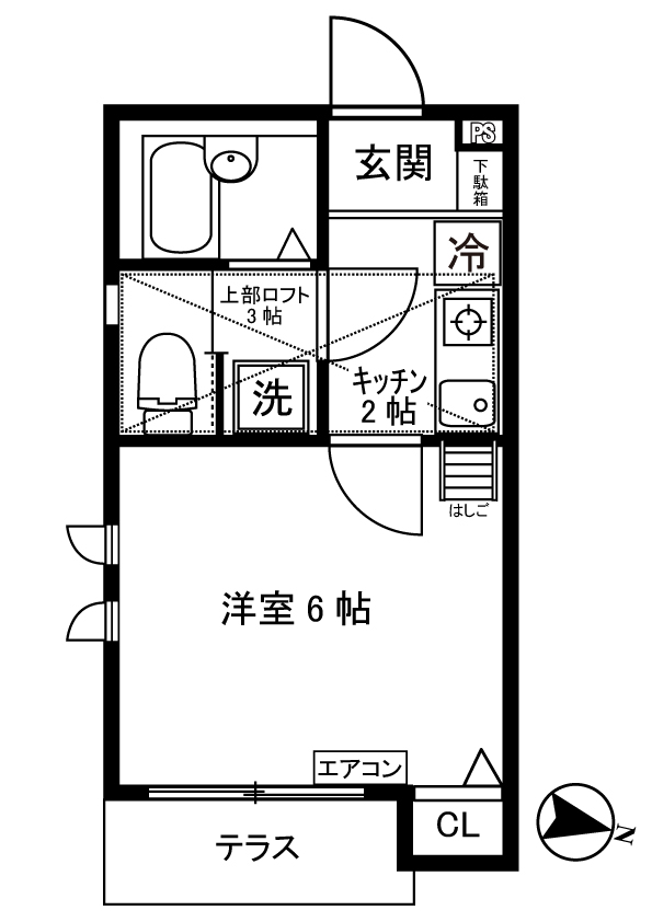 アトレ三田の間取り