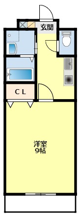 豊田市栄町のアパートの間取り