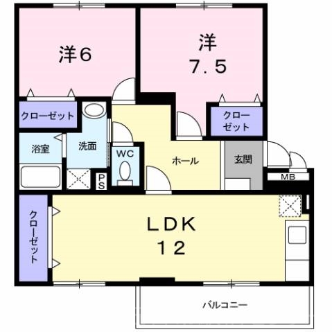 ハイクォリティーマンション麗華の間取り