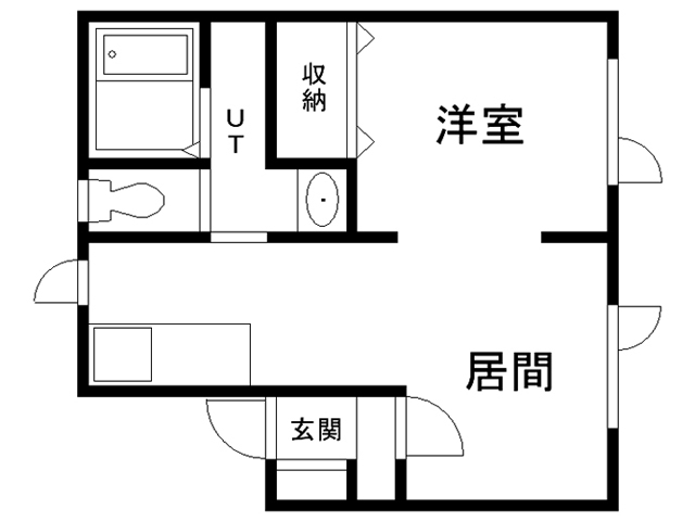 広尾郡大樹町松山町のアパートの間取り