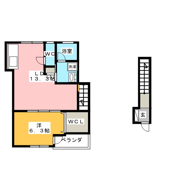 コンフォールこがねの間取り