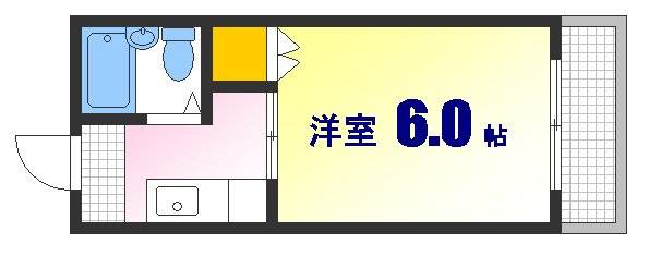 広島市中区羽衣町のマンションの間取り