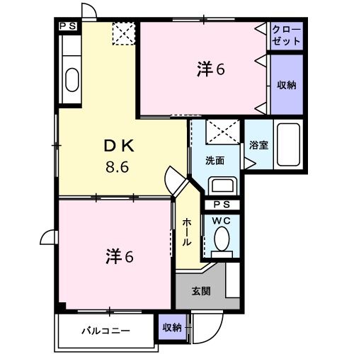 カメリアコートＡの間取り