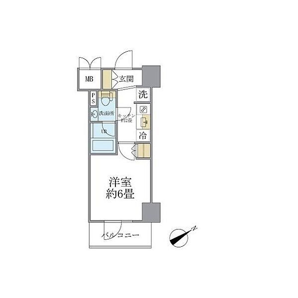 川崎市川崎区堀之内町のマンションの間取り