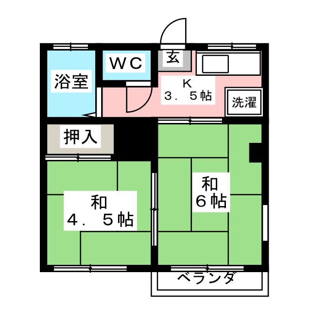 コスモハイツベアーの間取り