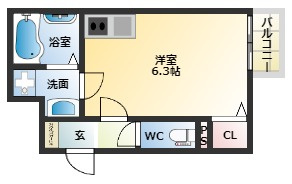 福岡市西区大字飯氏のアパートの間取り