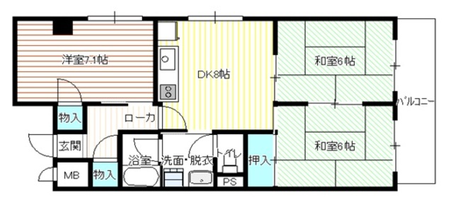 ロイヤル服部の間取り