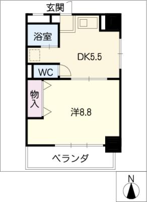 トーシンコーポ古出来の間取り