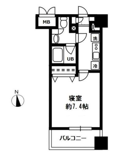 レジディア四谷三丁目の間取り