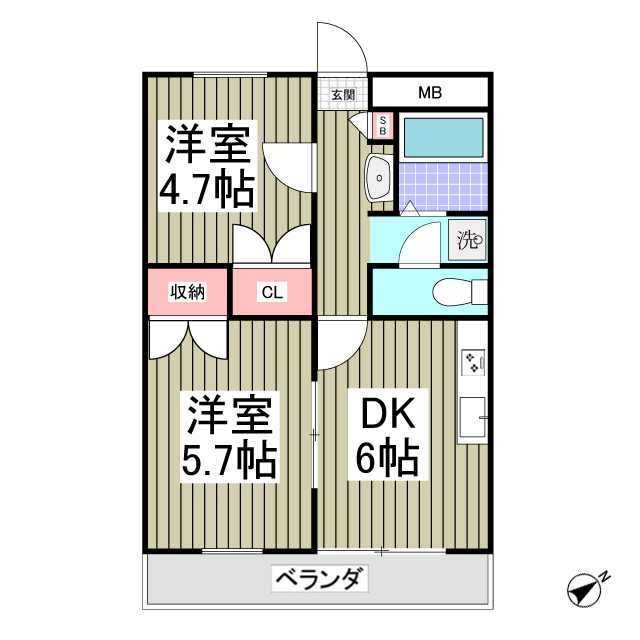 ウイニングイーストの間取り