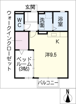 サンピュア八ツ松の間取り